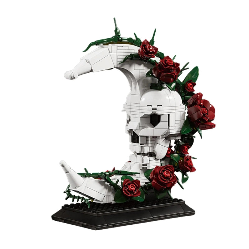Skull Moon Rose